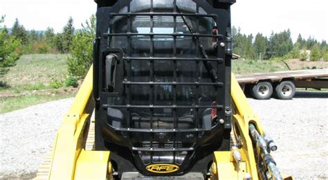 skid steer front window guard|forestry skid steer guards.